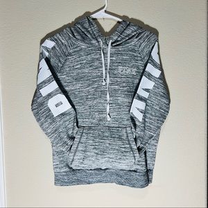 Victoria’s Secret PINK Heather Gray Hoodie w/ Front Pocket EUC